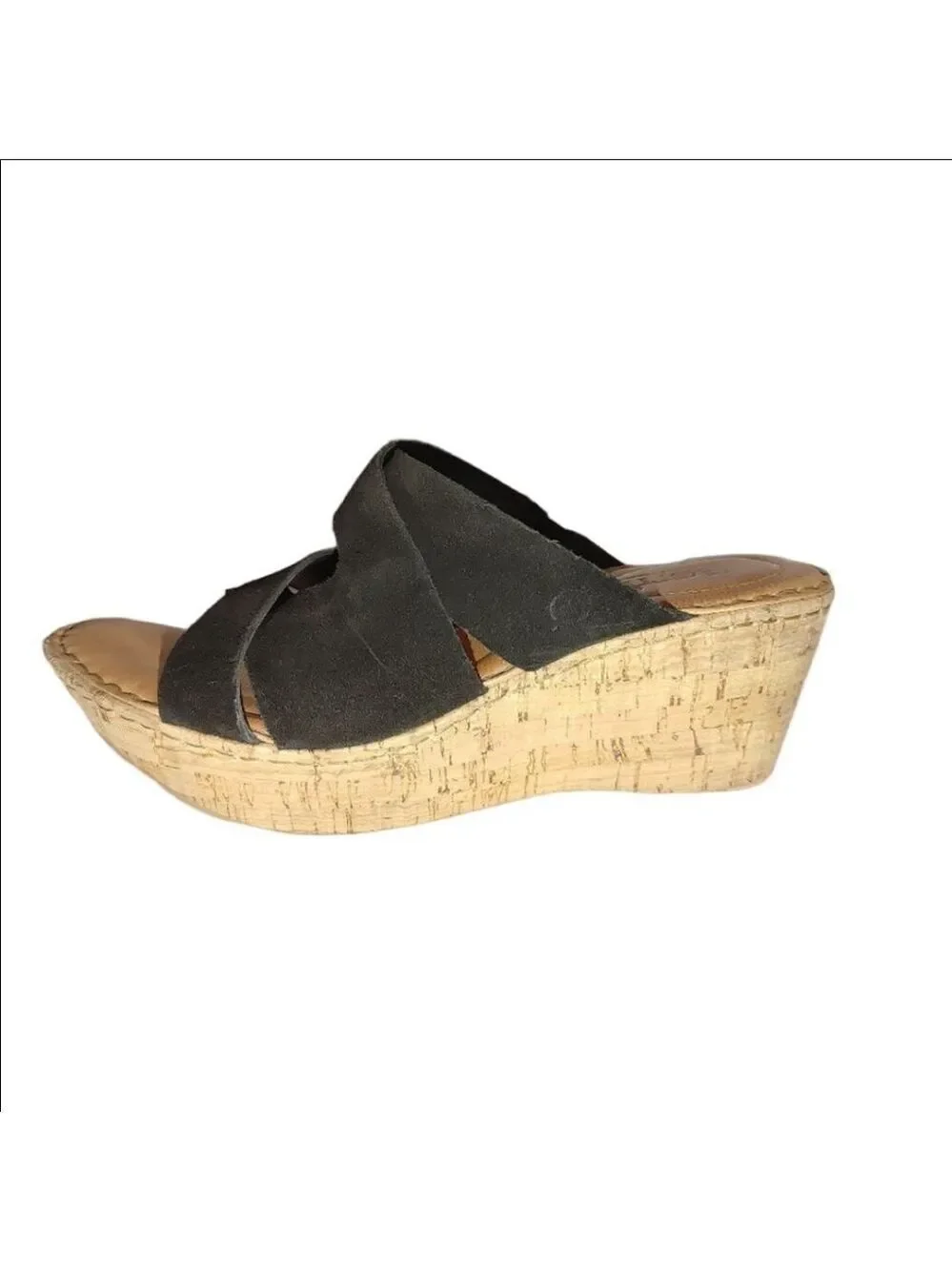 Born Rosa Wedge Slides Size 8M